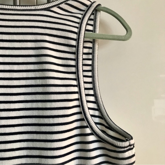 Anthropologie Maeve Blue Stripe Racerback Scoop Neck Tank Top Size XL NWT - Picture 16 of 16